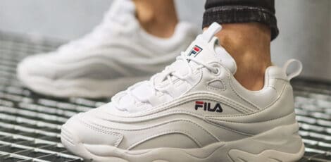 białe fila ray low