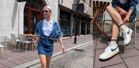 spódnica jeansowa z czym nosić