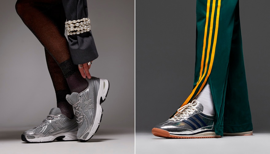 z czym nosić srebrne buty 