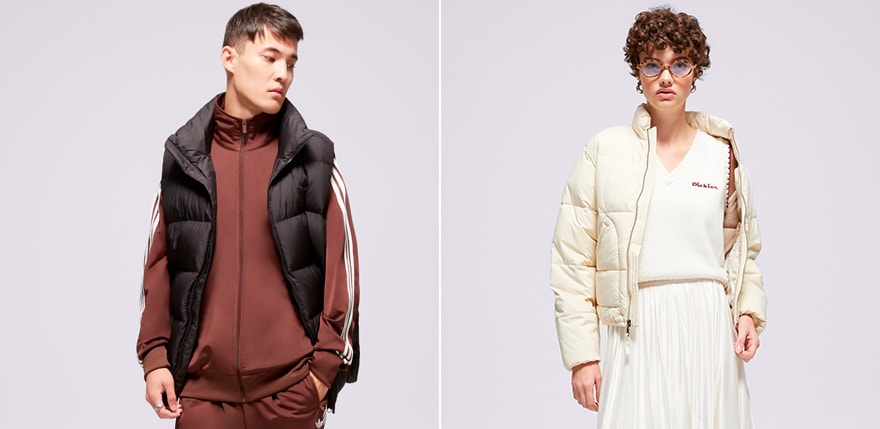 puchowy bezrękawnik